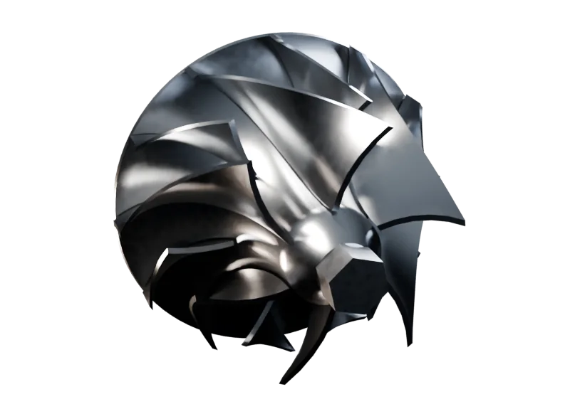 The compressor wheel on its own.